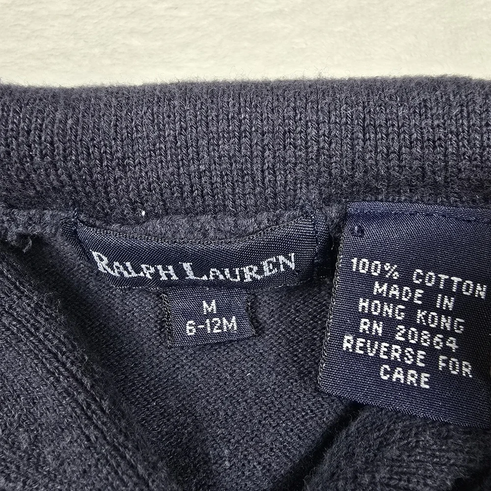 Ralph Lauren Baby Size 6-12 Months One‎ Piece Shawl Collar Jumpsuit